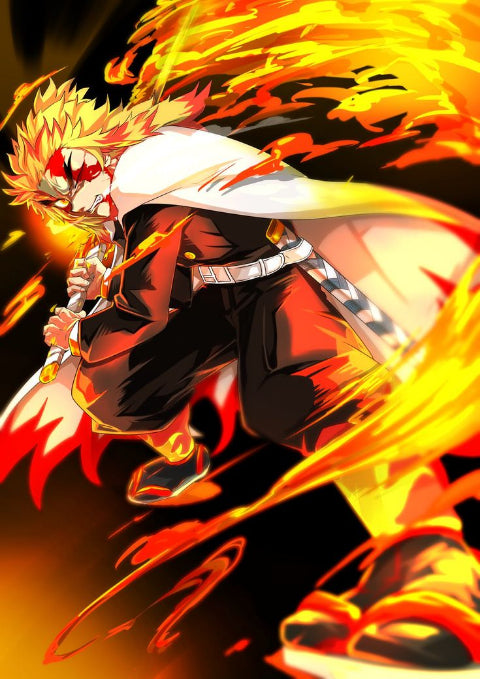 Cuadro 3D Rengoku & Akaza