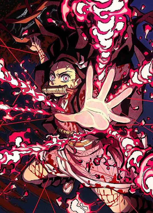 Cuadro 3D Tanjiro & Nezuko & Zenitsu